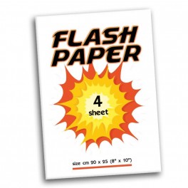 Papier flash - Quatre feuilles de 20x25 cm - Blanc